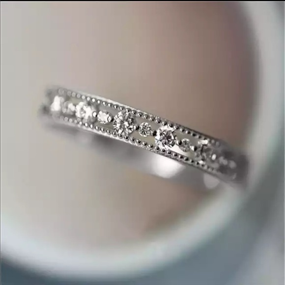 Jewelry - New 18k White Gold Plated Layered Stackable Ring